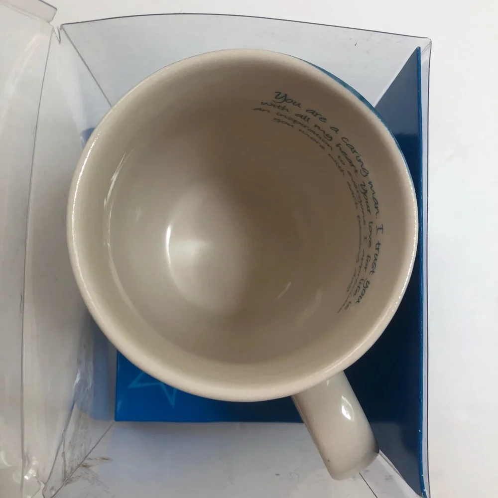 Grandpa Blue & White Large‎ Mug NWT